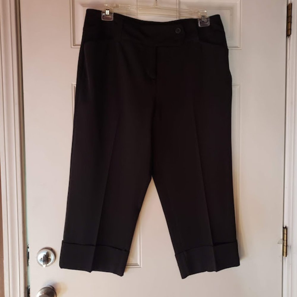 Dress Barn black crop dress pants Size 16W